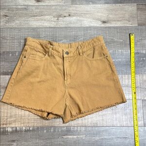 Women's Tan Denim Shorts